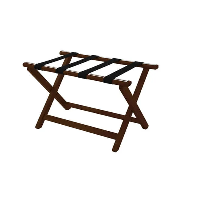 Dark Wooden Hotel Luggage Rack